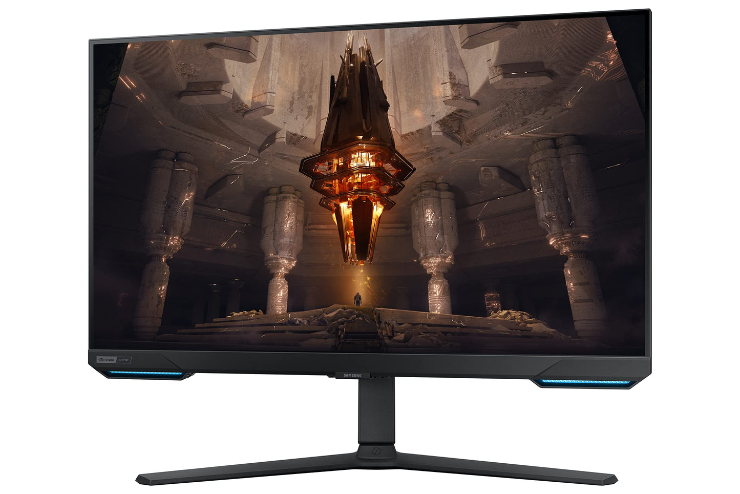 Samsung Odyssey G70B Series 32-Inch 4K Uhd Gaming Monitor, Ips Panel, 144Hz, 1Ms, Hdr 400, G-Sync And Freesync Premium Pro Compa